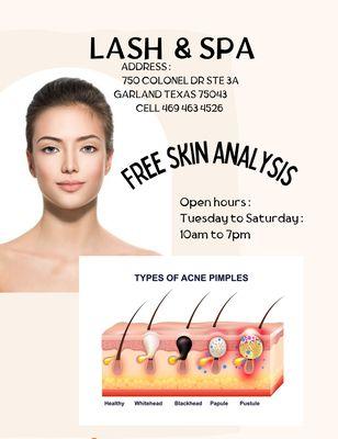 Free skin analysis