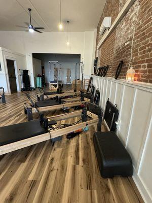 6 reformers, 2 Towers, 2 Spring Boards, 3 studios in one convenient location