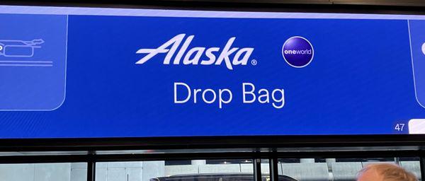 Alaska Airlines Baggage Drop Seatac