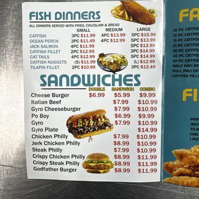 Sharks Chicken and Fish