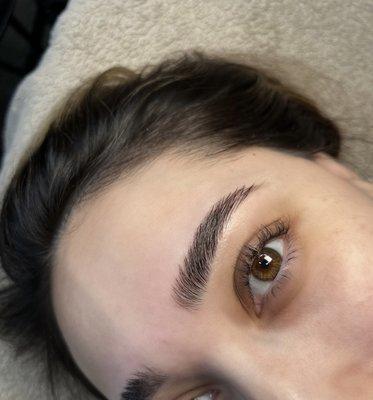 Brow wax and brow lamination