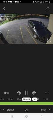 Breaking into car of patrons of shop city plaza