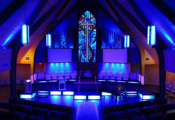 Preston Hollow's New Sanctuary.   Our CDC kids enjoy our new state of the art Sanctuary.