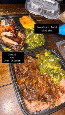 Oxtail Meal Jerk Chicken
