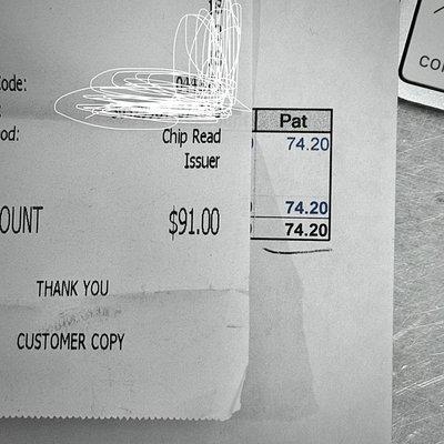 Asked to pre-pay for future service of $74.20, and charged $91 instead.