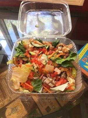 This is their $9.00 chicken salad. Not worth it. Don't bother