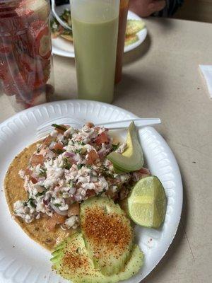 Tostadas de ceviche