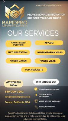 RapidPro Immigration Solutions