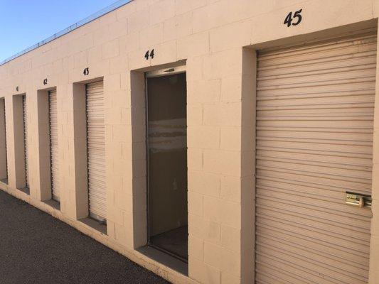 Lone Pinon offers 7x6, 5x9, and 5x10 unit sizes. We have other facilities that offer larger units and RV, boat and trailer storage.