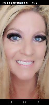 I had a wonderful experience I lost a lot of my own lashes from pulling the glue strips on and off. She didn't amazing job.