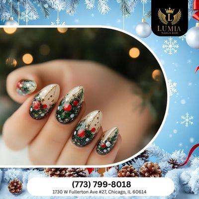 Warm neutrals with a holiday twist Perfect for cozy winter days. Make your holiday nails unforgettable
Book now