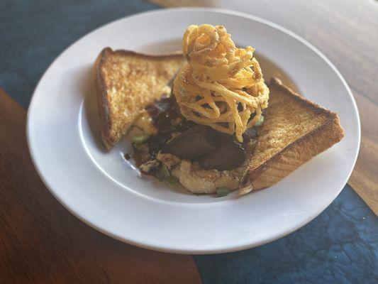 Smoked Tri Tip & Grits