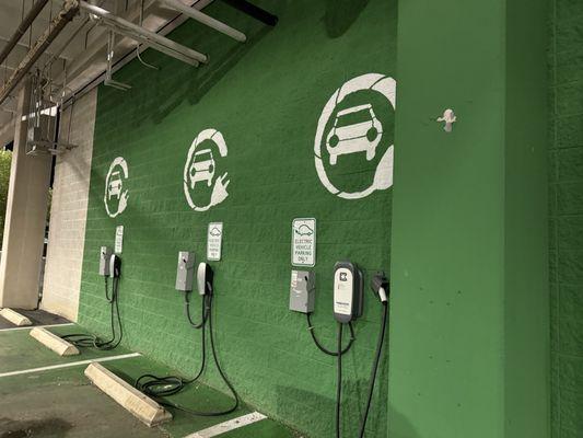 FREE EV charging while shopping.