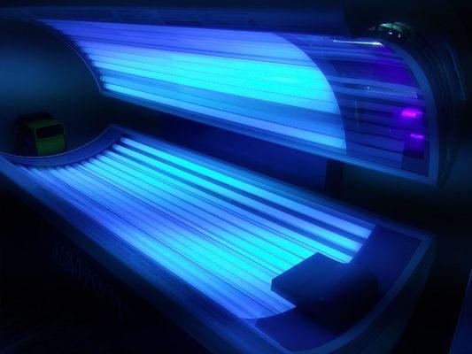 Tanning bed for the user who likes a mild facial tan.