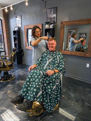 Getting a great haircut from Nicole Morales