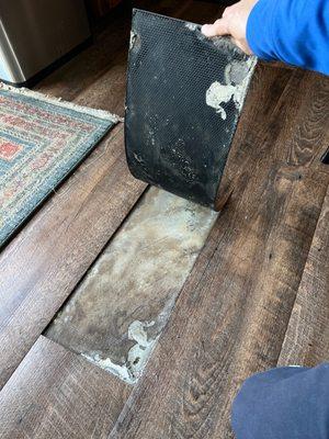 This has been happening all over our floor.