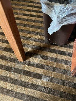 Stains /Spills not cleaned