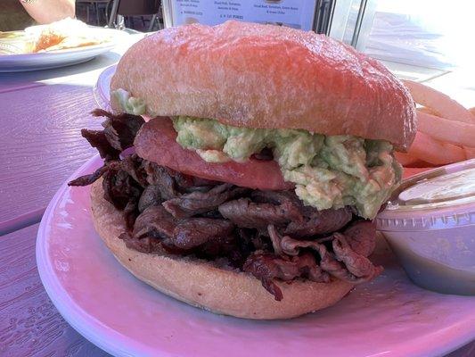 Charrasco Sandwich with avo and tomato and Mayo