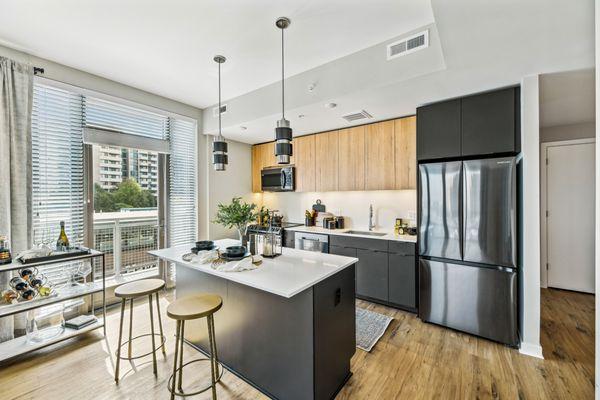 Studio, 1-bedroom, 1 + den, 2-bedroom, and 2+den floor plans