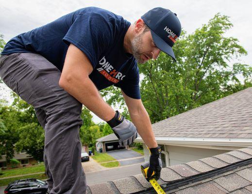 measuring old roof to replace in Downers Grove Illinois