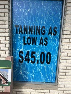 Tanning as low as $45
