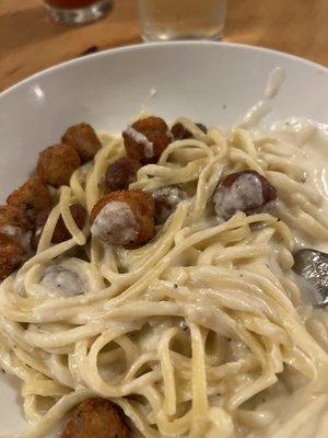 Parmesan Crusted Chicken Alfredo