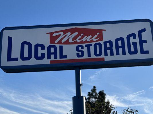 Mini Local Storage sign