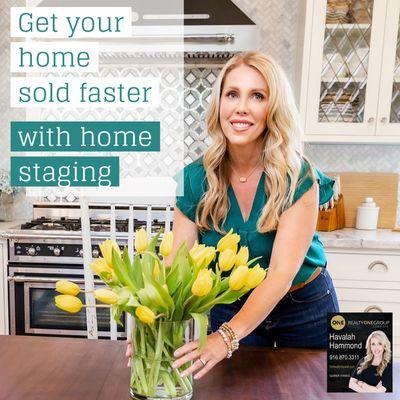 I offer staging with my listings. Let's set up a time to talk about how to best market your home!