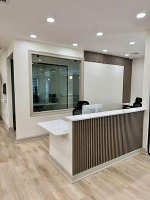 Check in and check out counter