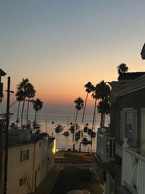 Sunrise view from balcony room 101