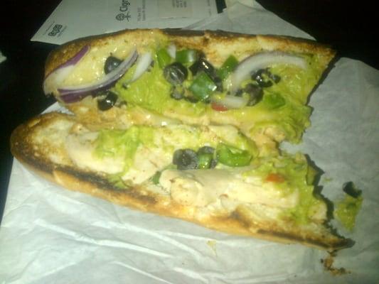 This is a sandwich I got from Black Canyon Subs.