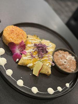 Enchiladas and Burrito