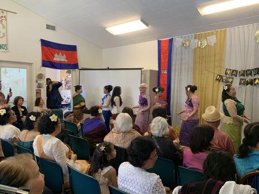 Khmer senior group dance performance at CACCWA Khmer New Year 2025