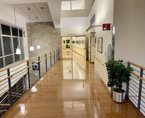 After picture of a strip and wax floor job