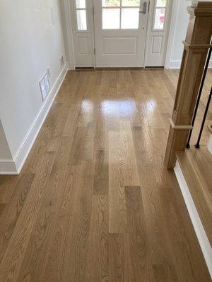 5 inch white oak natural finish