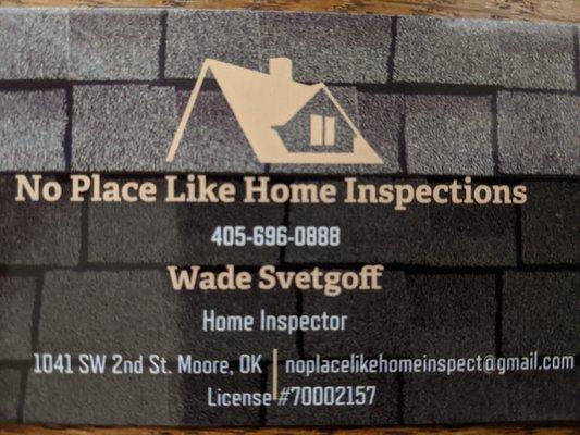 No Place Like Home Inspections