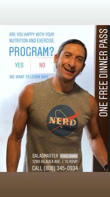 We know how to tweak nutrition and exercise programs to meet your goals.