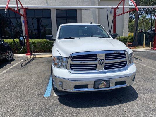 This iOS here the sign should be, and they can change that out in less one hour