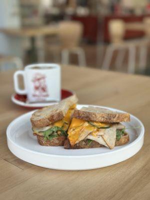 Turkey sourdough sandwich