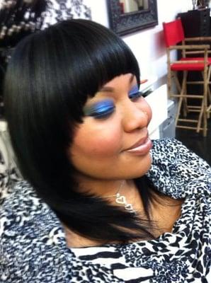 Make up and hair done by The Hair and Weave Dr.