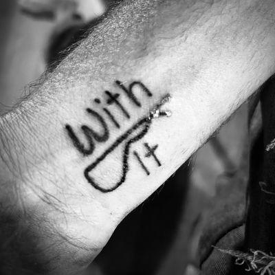 With it and a cotter pin