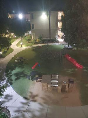 Bbq area at playground