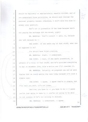 Warhola called out by judge for attempted short cutting.