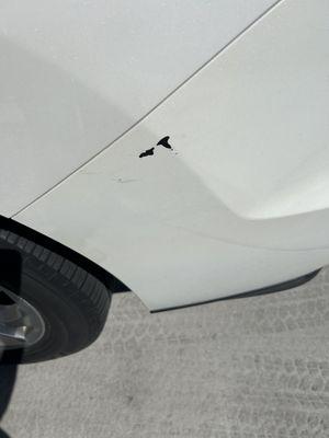 Hello, I was wondering what it would cost to repair this nick. Thanks, Tami 7027886206