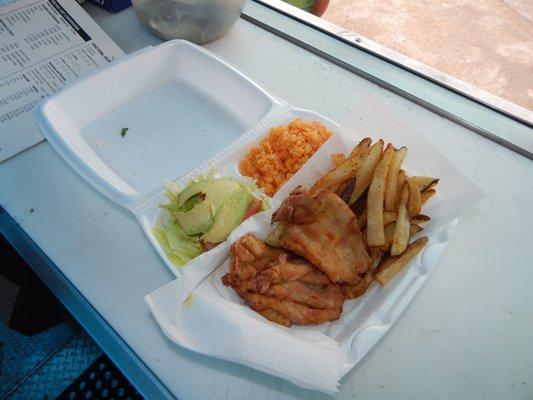 Fried Chicken with Homemade French Fries
