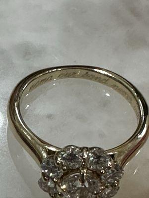 Engraved beautifully "Mama our bond never wilts"