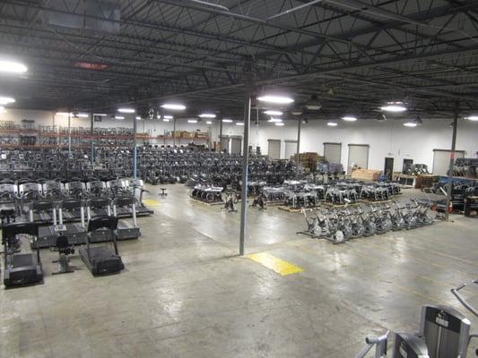 Inside of our 55,000 Square foot warehouse. Lots of used equipment for anyone's needs!
