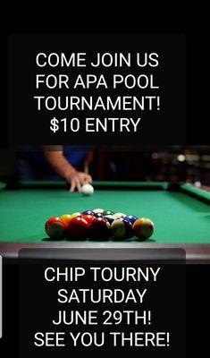 CHIP POOL TOURNAMENT