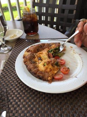 My mom's burnt frittata.