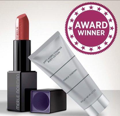This is a winning duo Plush Lipstick with 8 hour wear and Anti-aging body lotion.